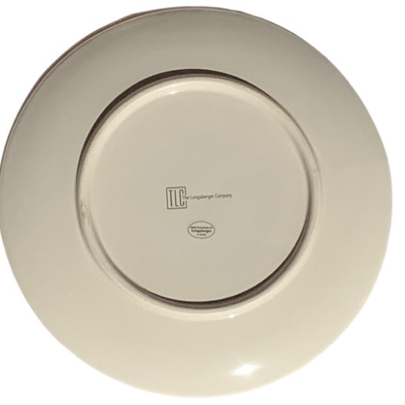 RARE FIND Longaberger Plate Holly Berries and Leaves - Picture 2 of 2